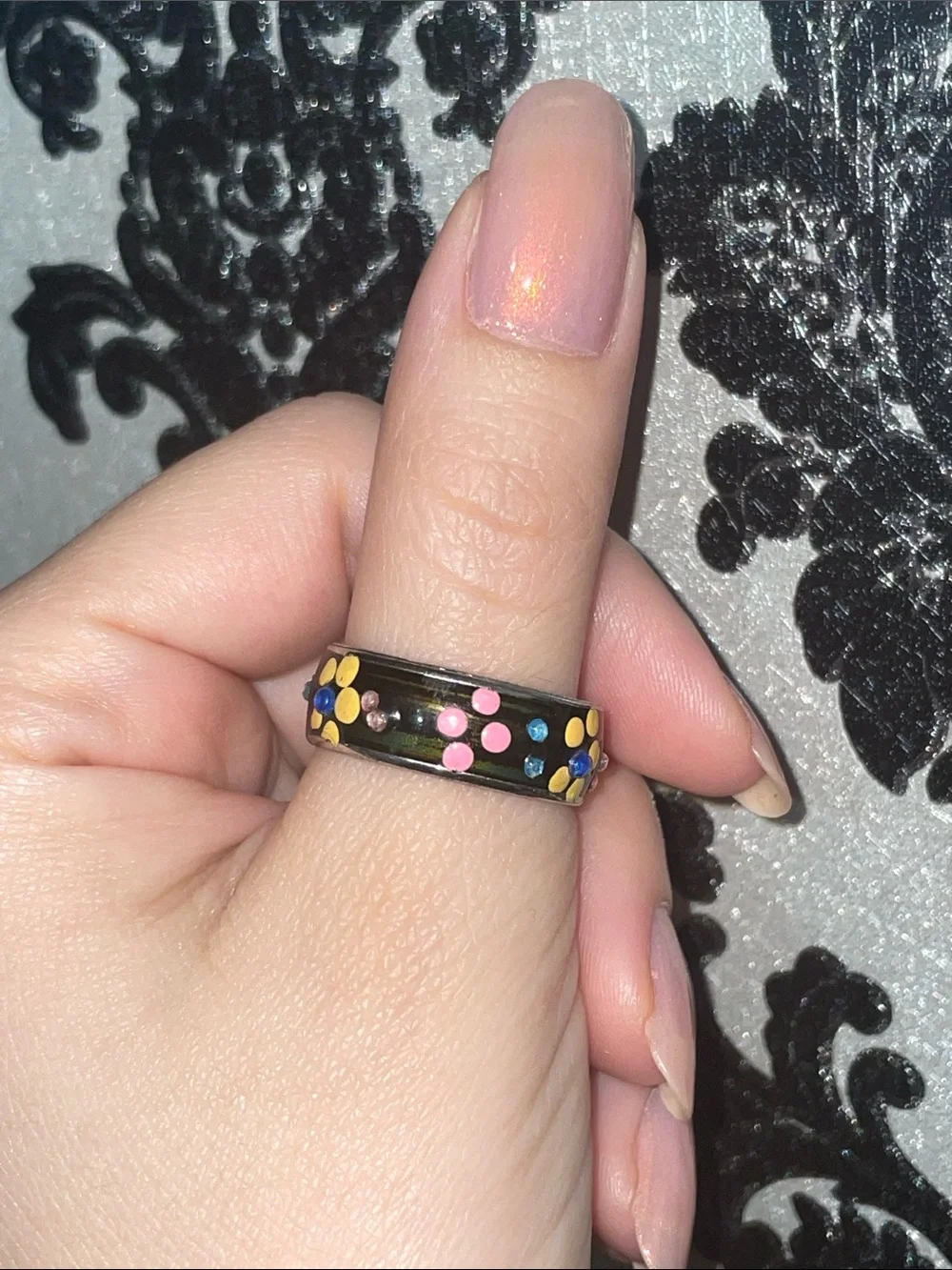 Y2K flower ring